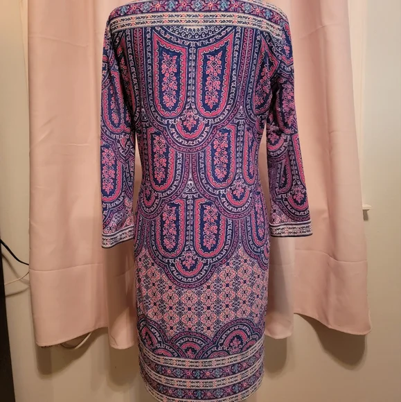 Vintage 90s BCBGMaxAzria Long Sleeved Dress - Picture 3 of 7